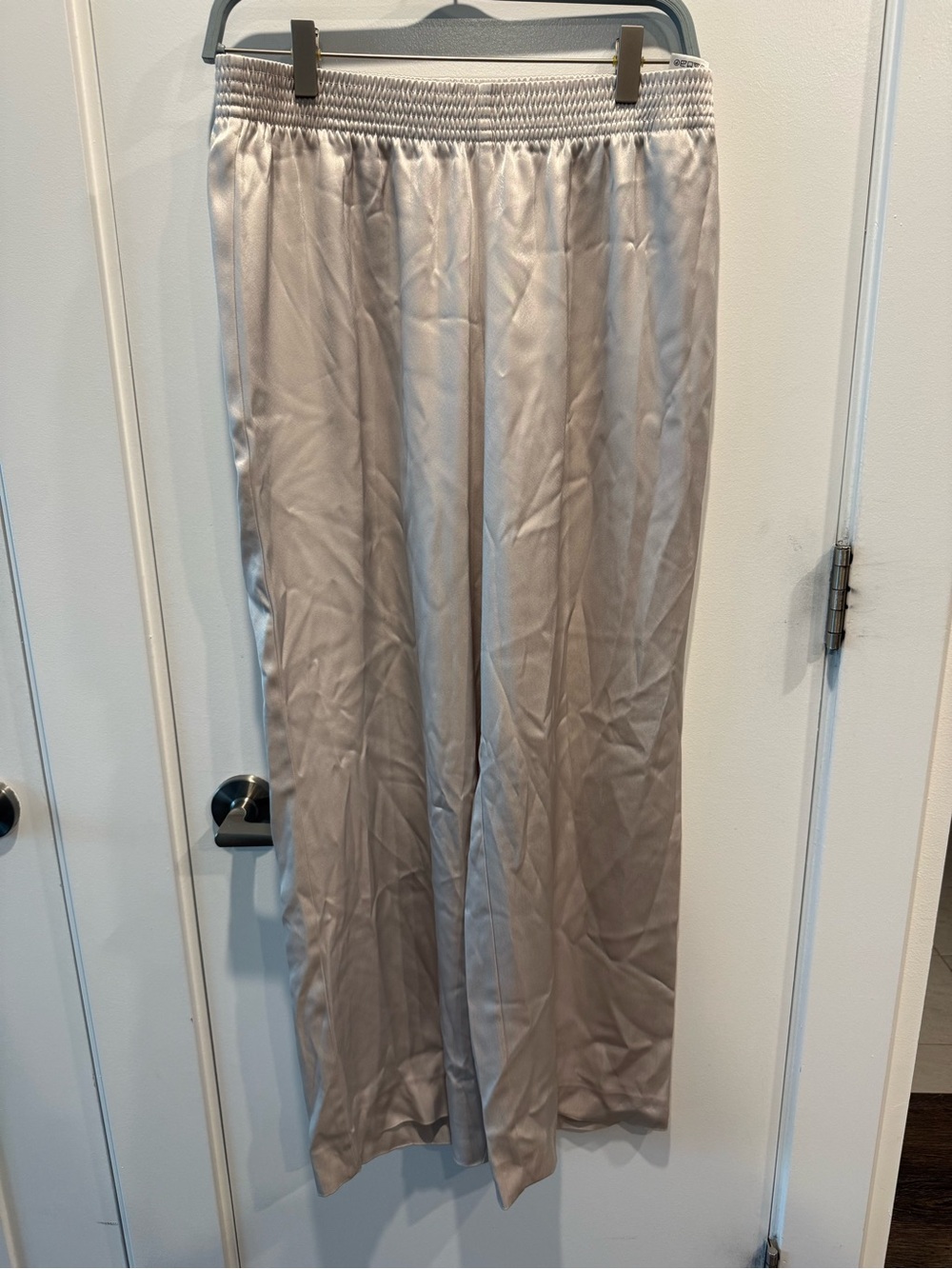 Babaton Women's Satin Wide-Leg Pants in Taupe